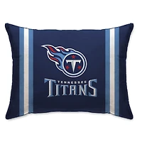 Tennessee Titans 20" x 26" Standard Stripe Logo Micro Plush Bed Pillow Cover