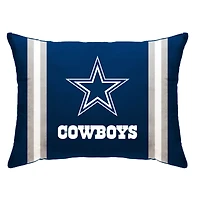 Dallas Cowboys 20" x 26" Standard Stripe Logo Micro Plush Bed Pillow Cover