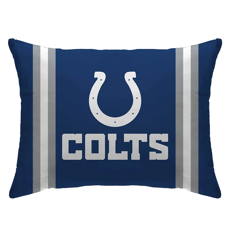Indianapolis Colts 20" x 26" Standard Stripe Logo Micro Plush Bed Pillow Cover