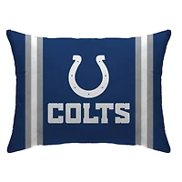 Indianapolis Colts 20" x 26" Standard Stripe Logo Micro Plush Bed Pillow Cover
