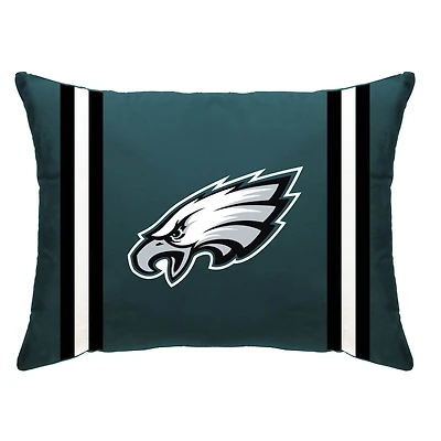 Philadelphia Eagles 20" x 26" Standard Stripe Logo Micro Plush Bed Pillow Cover