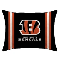 Cincinnati Bengals 20" x 26" Standard Stripe Logo Micro Plush Bed Pillow Cover