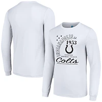 Men's Starter White Indianapolis Colts Arch City Long Sleeve T-Shirt