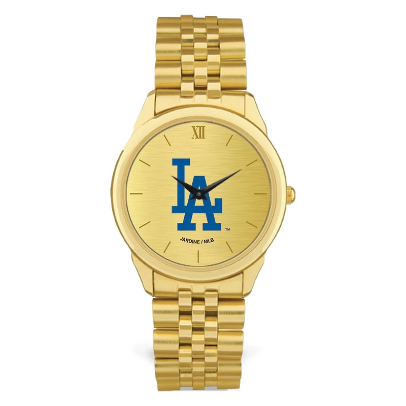 Men's Gold Los Angeles Dodgers Rolled Link Bracelet Wristwatch