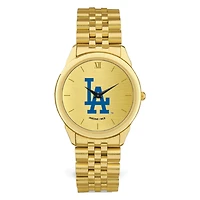 Men's  Gold Los Angeles Dodgers Rolled Link Bracelet Wristwatch