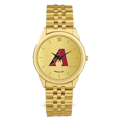 Men's  Gold Arizona Diamondbacks Rolled Link Bracelet Wristwatch