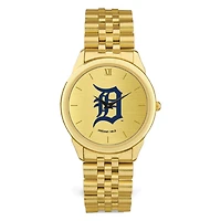 Men's  Gold Detroit Tigers Rolled Link Bracelet Wristwatch