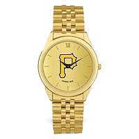 Men's  Gold Pittsburgh Pirates Rolled Link Bracelet Wristwatch
