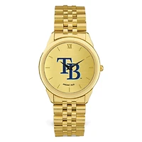 Men's  Gold Tampa Bay Rays Rolled Link Bracelet Wristwatch