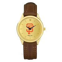 Men's  Brown San Francisco Giants Leather Wristwatch