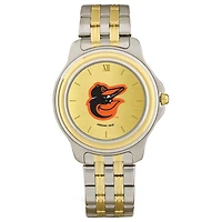 Men's  Baltimore Orioles Gold Dial Two-Tone Wristwatch