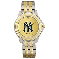 Men's  New York Yankees Gold Dial Two-Tone Wristwatch