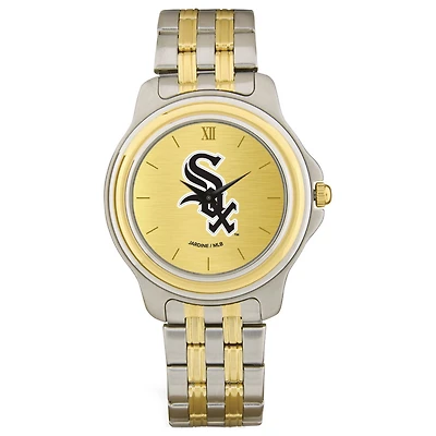 Men's Chicago White Sox Gold Dial Two-Tone Wristwatch