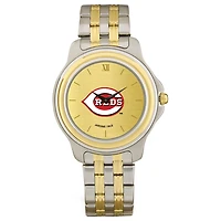 Men's  Cincinnati Reds Gold Dial Two-Tone Wristwatch
