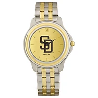 Men's  San Diego Padres Gold Dial Two-Tone Wristwatch