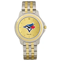 Men's  Toronto Blue Jays Gold Dial Two-Tone Wristwatch