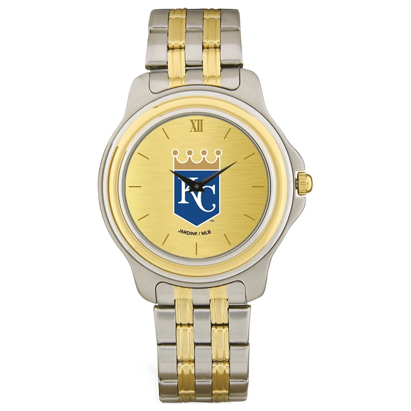 Men's Kansas City Royals Gold Dial Two-Tone Wristwatch