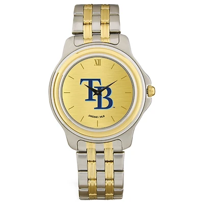 Men's Tampa Bay Rays Gold Dial Two-Tone Wristwatch