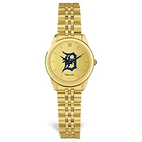 Women's  Gold Detroit Tigers Rolled Link Bracelet Wristwatch