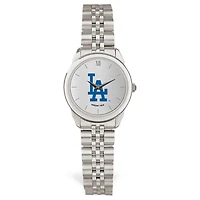 Women's  Silver Los Angeles Dodgers Rolled Link Bracelet Wristwatch