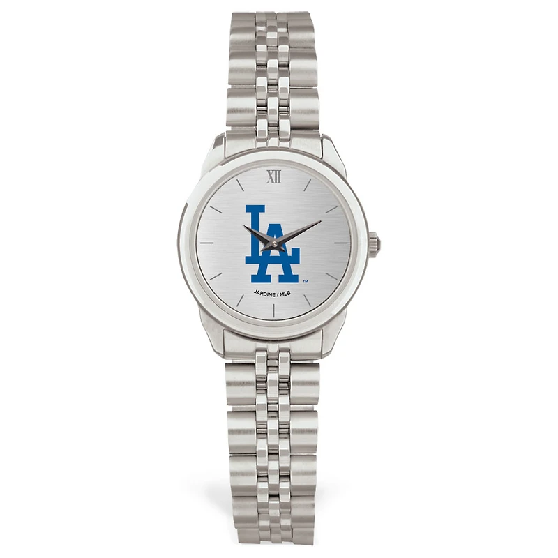 Women's Silver Los Angeles Dodgers Rolled Link Bracelet Wristwatch