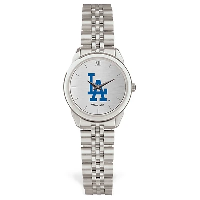 Women's Silver Los Angeles Dodgers Rolled Link Bracelet Wristwatch
