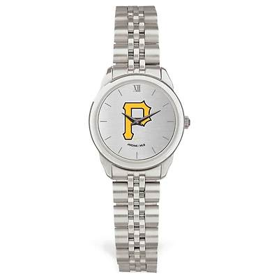 Women's Silver Pittsburgh Pirates Rolled Link Bracelet Wristwatch
