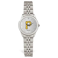 Women's  Silver Pittsburgh Pirates Rolled Link Bracelet Wristwatch