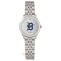 Women's  Silver Detroit Tigers Rolled Link Bracelet Wristwatch