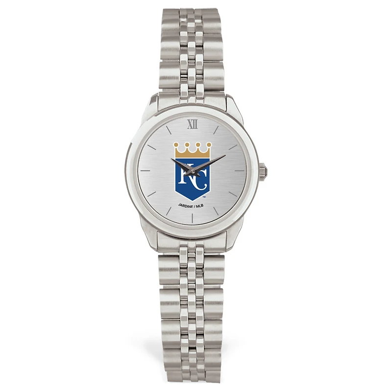 Women's Silver Kansas City Royals Rolled Link Bracelet Wristwatch