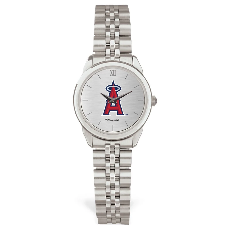 Women's Silver Los Angeles Angels Rolled Link Bracelet Wristwatch