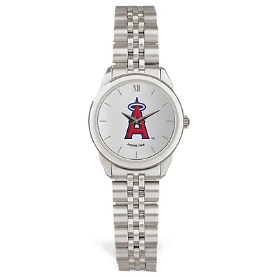 Women's  Silver Los Angeles Angels Rolled Link Bracelet Wristwatch