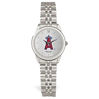 Women's  Silver Los Angeles Angels Rolled Link Bracelet Wristwatch