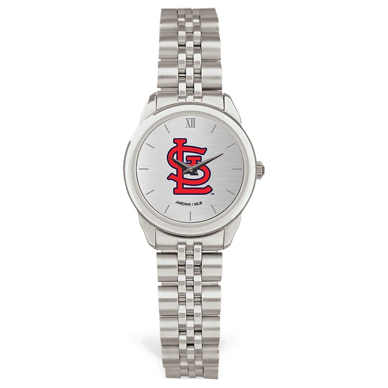 Women's  Silver St. Louis Cardinals Rolled Link Bracelet Wristwatch
