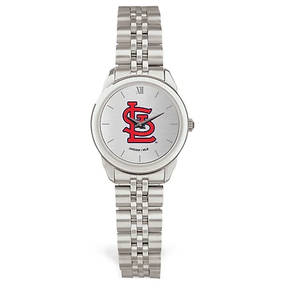 Women's  Silver St. Louis Cardinals Rolled Link Bracelet Wristwatch
