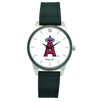 Women's  Black Los Angeles Angels Silicone Strap Wristwatch