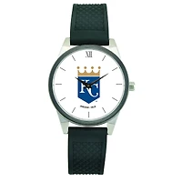 Women's  Black Kansas City Royals Silicone Strap Wristwatch