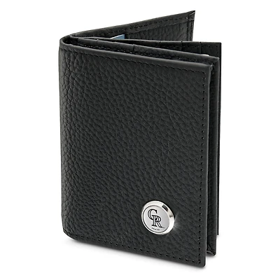 Men's  Black Colorado Rockies Business Card Wallet