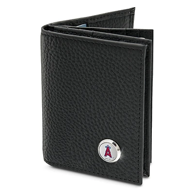 Men's  Black Los Angeles Angels Business Card Wallet