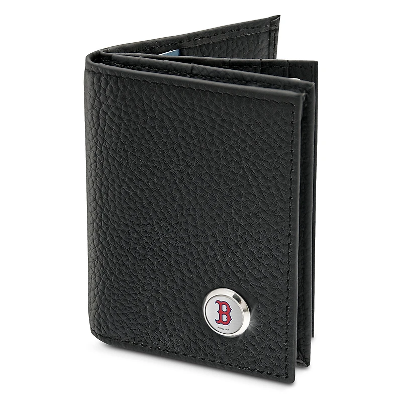 Men's  Black Boston Red Sox Business Card Wallet