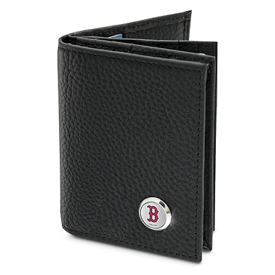 Men's  Black Boston Red Sox Business Card Wallet