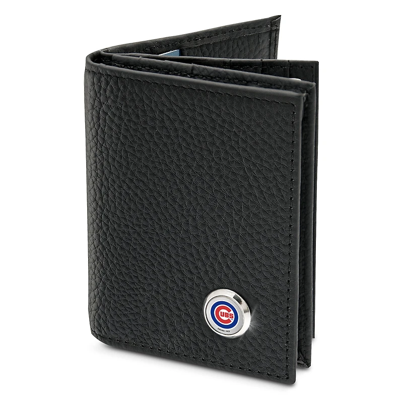 Men's  Black Chicago Cubs Business Card Wallet