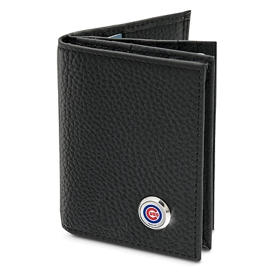 Men's  Black Chicago Cubs Business Card Wallet