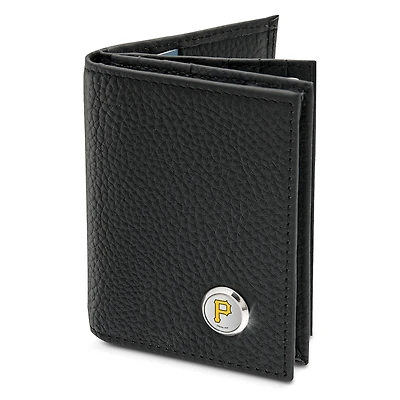 Men's  Black Pittsburgh Pirates Business Card Wallet