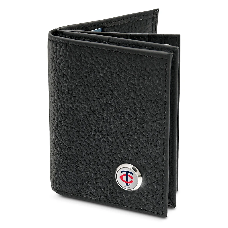Men's  Black Minnesota Twins Business Card Wallet