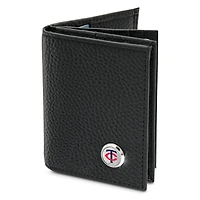 Men's  Black Minnesota Twins Business Card Wallet