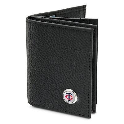 Men's  Black Minnesota Twins Business Card Wallet