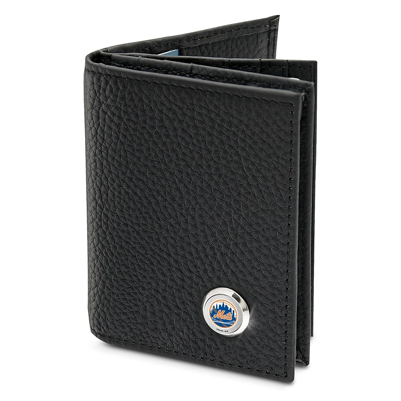 Men's Black New York Mets Business Card Wallet