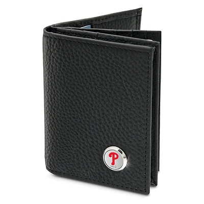 Men's  Black Philadelphia Phillies Business Card Wallet