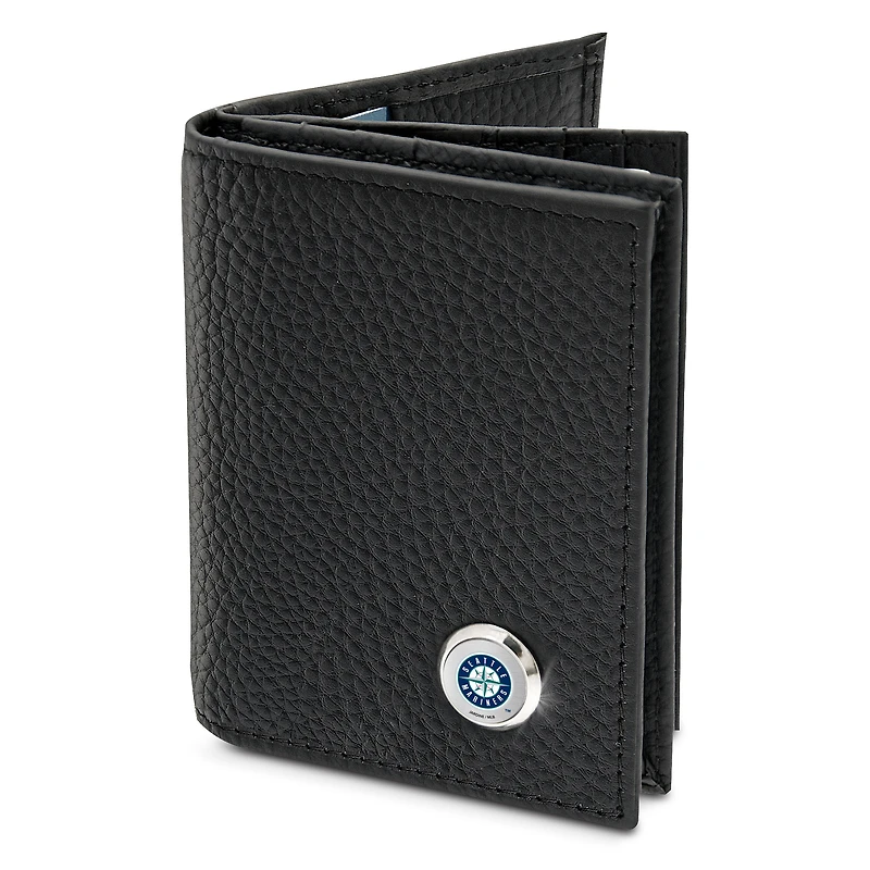 Men's Black Seattle Mariners Business Card Wallet